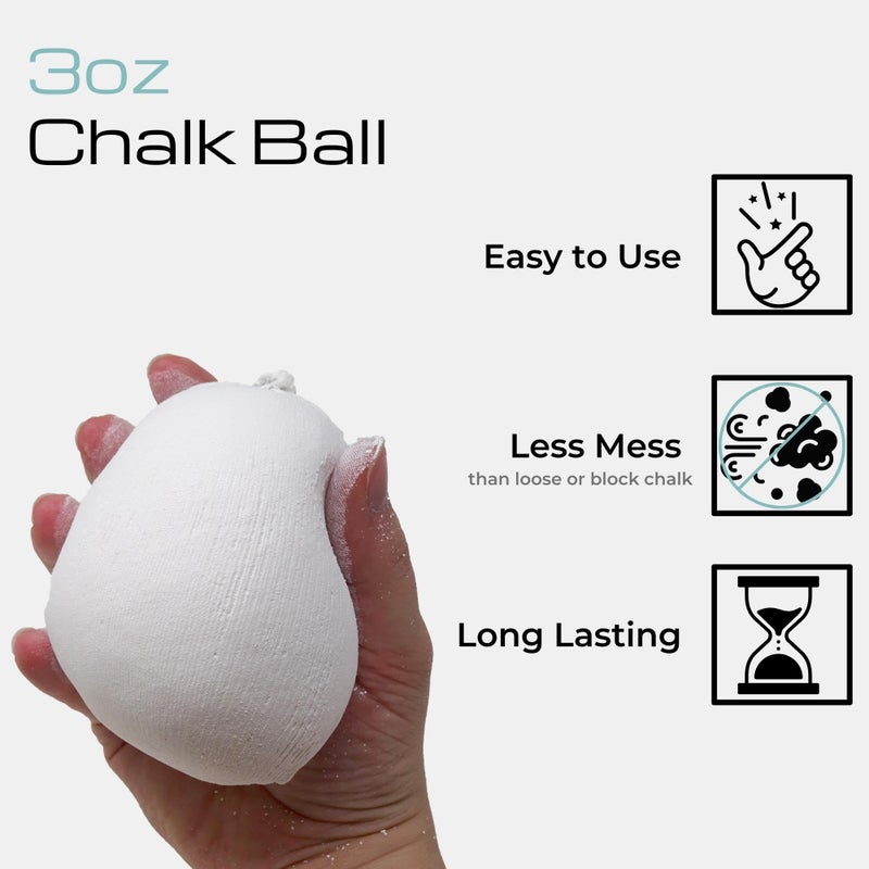 Z-Athletic Z Athletic Gym Chalk Ball for Rock Climbing, Gymnastics, and Weightlifting, 3oz Chalk Ball - Image 2